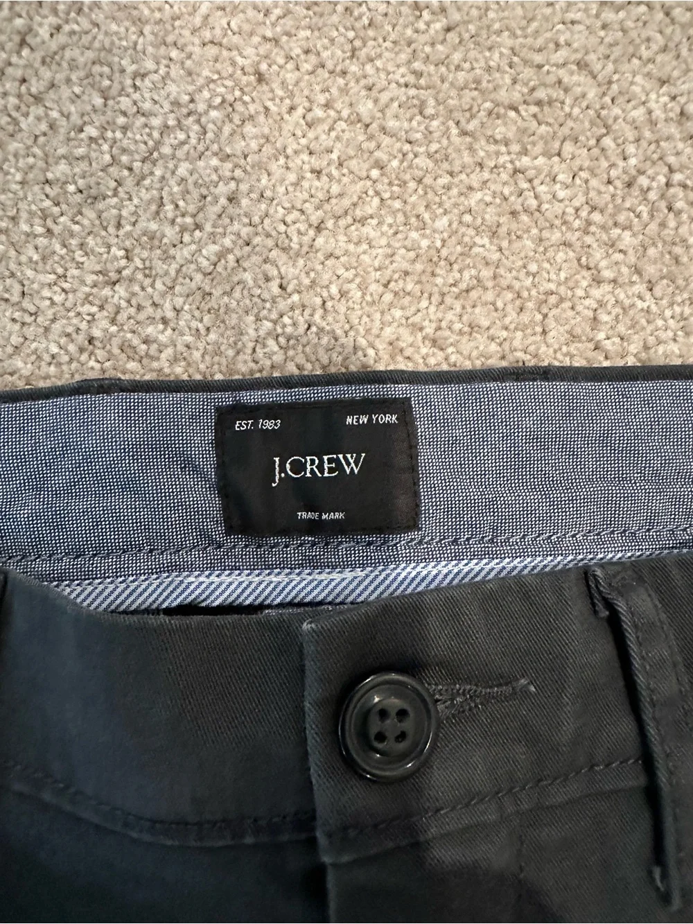 J. Crew 484 Slim Classic Charcoal Straight-Leg Pants 28W 30L Men’s